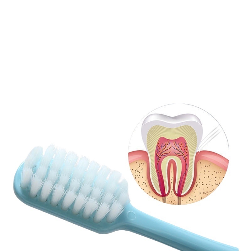 Зъбна четка за възрастни, меки косми, еднократна, PBT материал, срок на годност 1 година