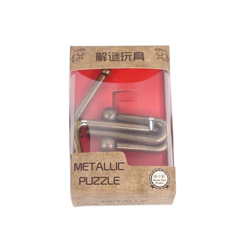Metalni puzzle s devet prstena — željezna konstrukcija, DIY-friendly, OEM logotip, pakiranje u boji, za uzrast 7–14 godina