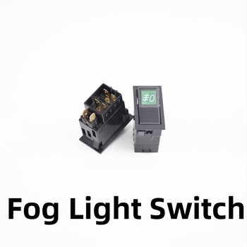 Xinwank 140-2 rocker prekidač za vozila, 12V/24V – sirena, dvostruki bljesak alarma, maglenke i gumb za glavna svjetla