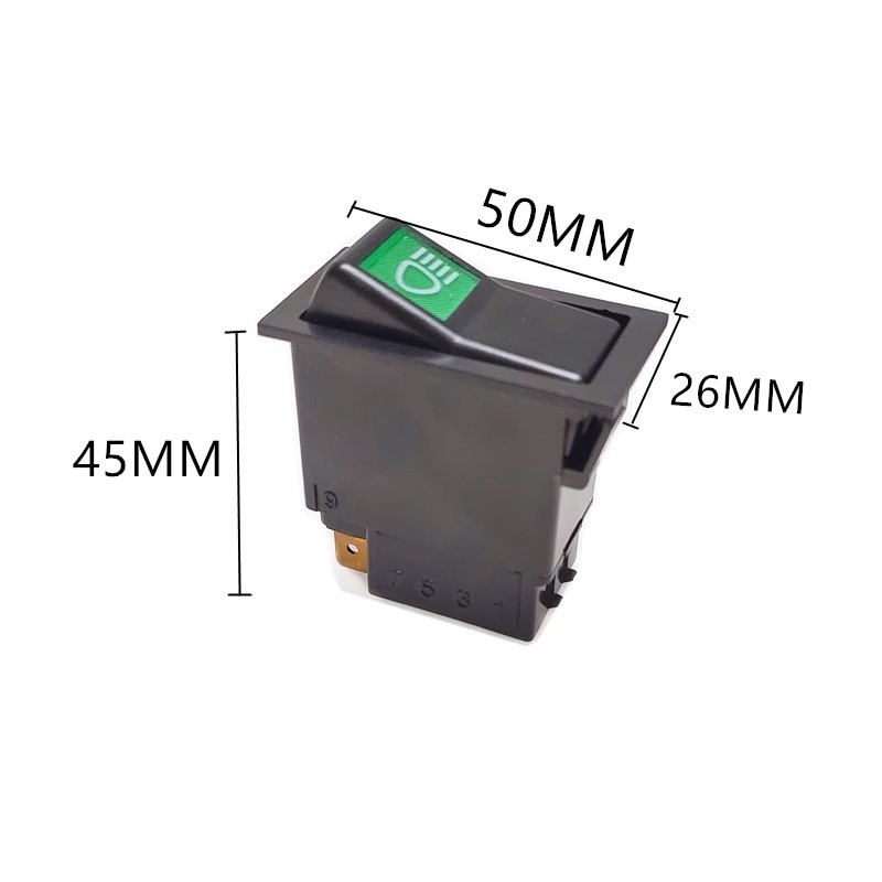 Xinwank 140-2 rocker prekidač za vozila, 12V/24V – sirena, dvostruki bljesak alarma, maglenke i gumb za glavna svjetla