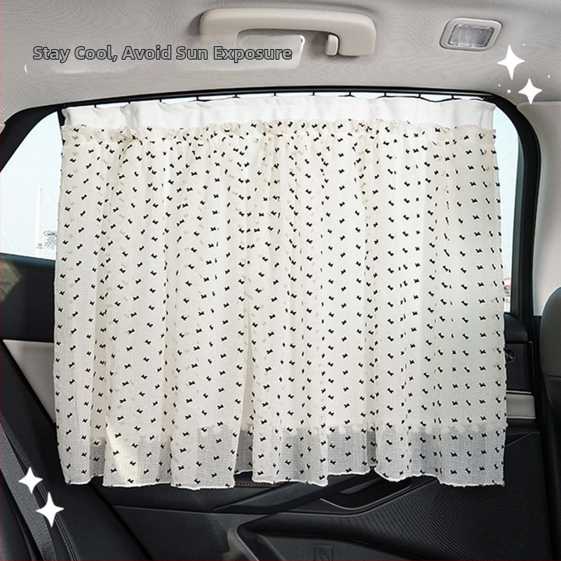 Automobilska sunčana zavjesa s ugrađenom tračnicom, mrežasta zavjesa za bočne prozore, univerzalna