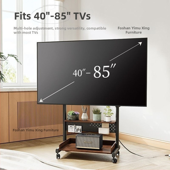 Mozgatható padlón álló TV állvány kerekekkel, nappaliba és kis apartmanokhoz – multifunkcionális televíziós szekrény