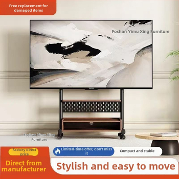 Mozgatható padlón álló TV állvány kerekekkel, nappaliba és kis apartmanokhoz – multifunkcionális televíziós szekrény