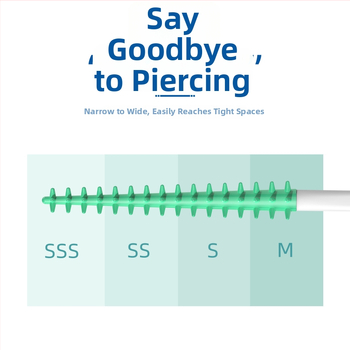 Fawn mom care μαλακή σιλικόνη οδοντική βούρτσα για διαστήματα δοντιών, ενήλικες, μιας χρήσης, 150 τεμάχια ανά κουτί