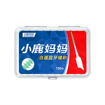 Fawn mom care μαλακή σιλικόνη οδοντική βούρτσα για διαστήματα δοντιών, ενήλικες, μιας χρήσης, 150 τεμάχια ανά κουτί