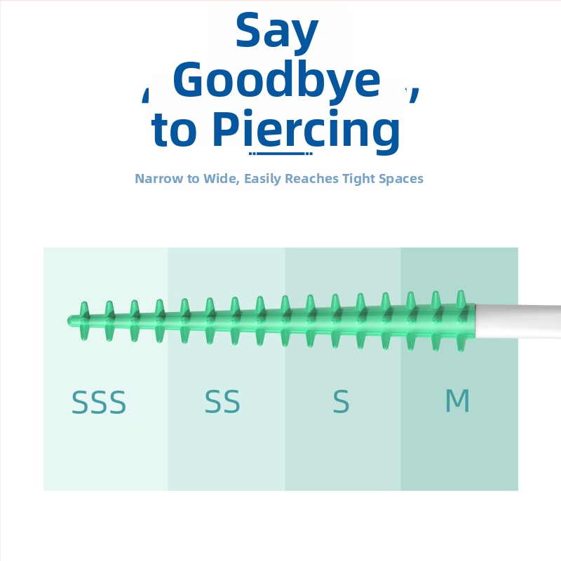 Fawn mom care μαλακή σιλικόνη οδοντική βούρτσα για διαστήματα δοντιών, ενήλικες, μιας χρήσης, 150 τεμάχια ανά κουτί