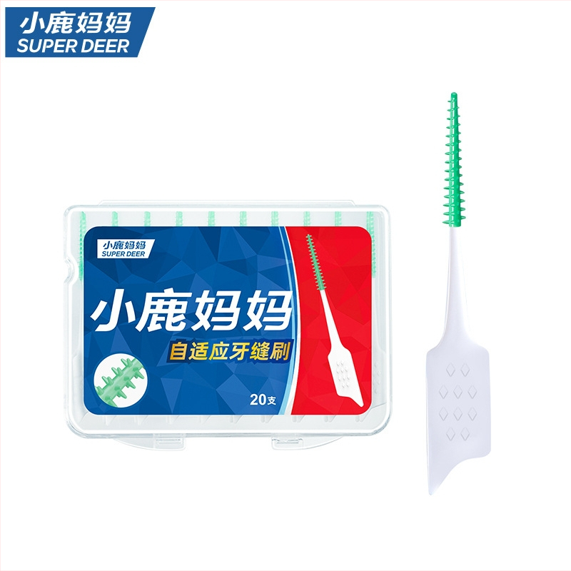 Fawn mom care μαλακή σιλικόνη οδοντική βούρτσα για διαστήματα δοντιών, ενήλικες, μιας χρήσης, 150 τεμάχια ανά κουτί