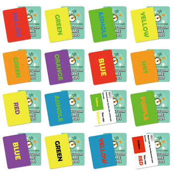 Brainstorminghoz használt társasjáték kártyák — szórakozás, érzelmi fejlesztés, kéz-szem koordináció, interaktív játék