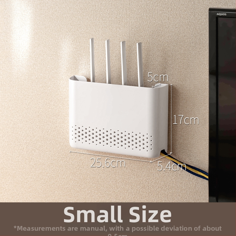 Cutie de stocare pentru router - 6 nivele, montare pe perete, fără găuri, model Mini