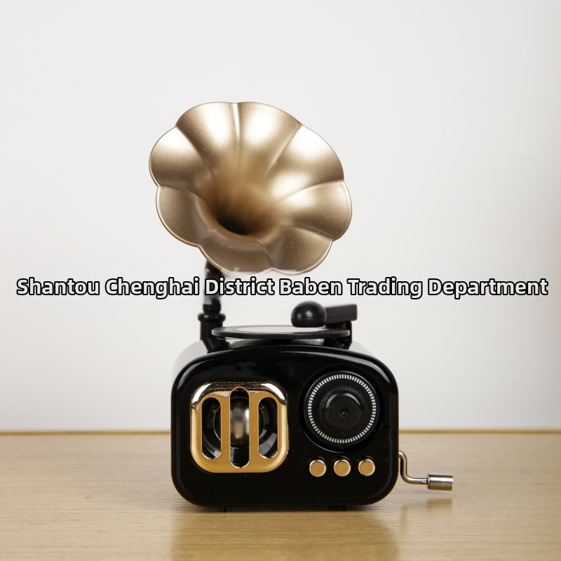 Μουσικό κουτί σε σχήμα γραμμοφώνου, ABS υλικό, οκτώ νοτών διακοσμητικό, απλό μοντέρνο στυλ, χύτευση με έγχυση