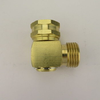 Conector unghiular pivotant din alamă, 90°, marcă Zhejiang