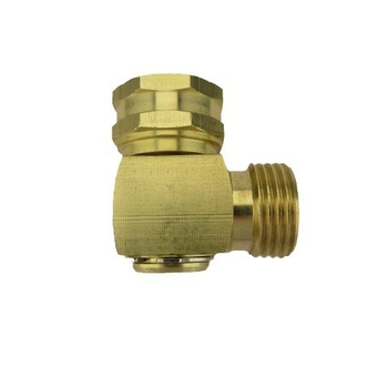 Conector unghiular pivotant din alamă, 90°, marcă Zhejiang