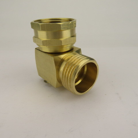 Conector unghiular pivotant din alamă, 90°, marcă Zhejiang