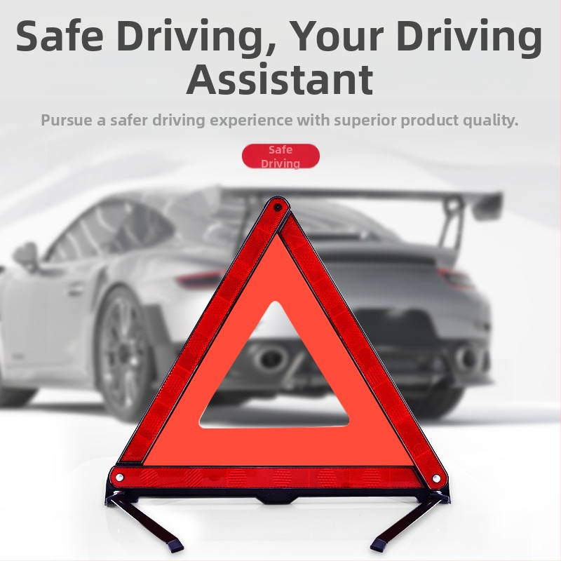 Varovný stojan na auto – vertikálny trojuholník, Značka: Xin Rui, Materiál: plast + reflexná tkanina, Rozsah použitia: auto, Národný štandard