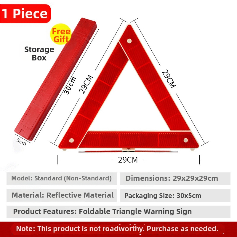 Varovný stojan na auto – vertikálny trojuholník, Značka: Xin Rui, Materiál: plast + reflexná tkanina, Rozsah použitia: auto, Národný štandard