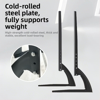 Univerzális TV-állvány alap, fúrás nélkül, állítható magasságú vas tartóval, terhelhetőség 15 kg felett