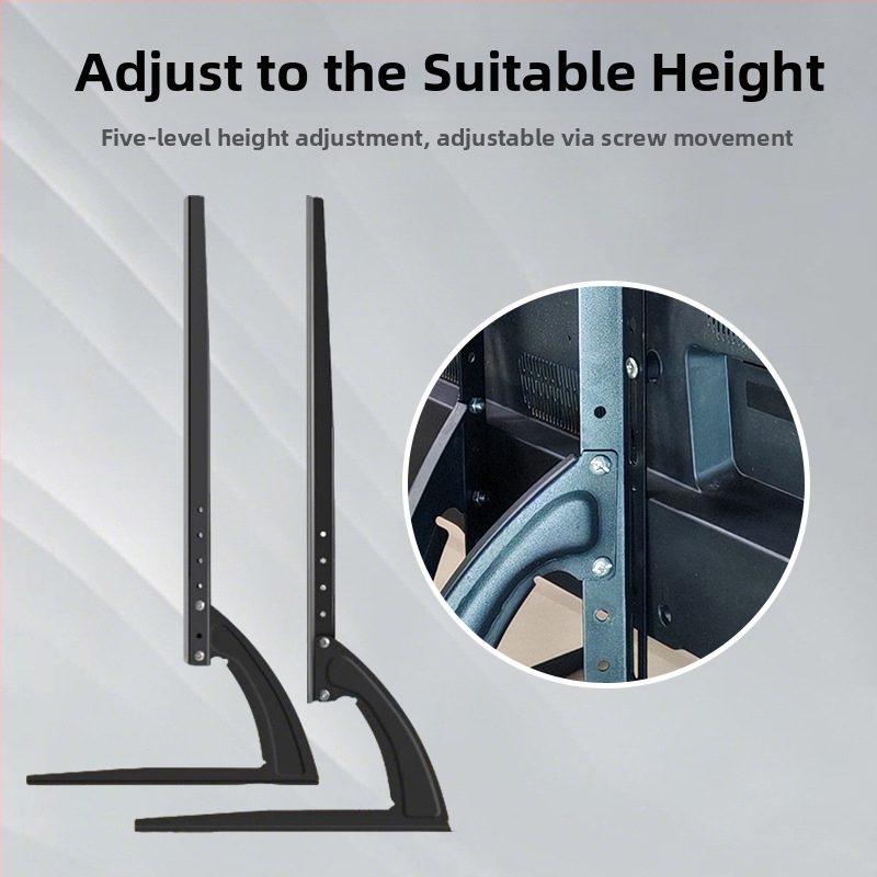 Univerzális TV-állvány alap, fúrás nélkül, állítható magasságú vas tartóval, terhelhetőség 15 kg felett