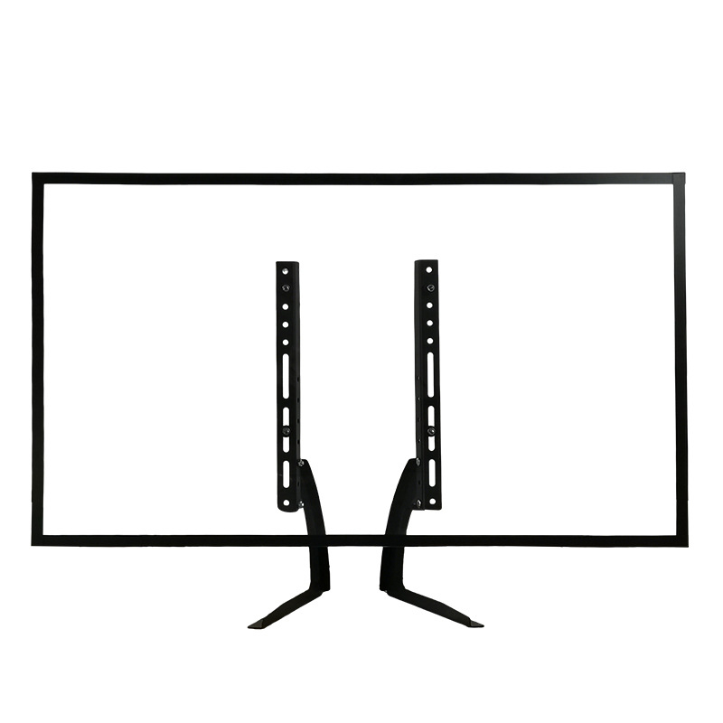 Univerzális TV-állvány alap, fúrás nélkül, állítható magasságú vas tartóval, terhelhetőség 15 kg felett