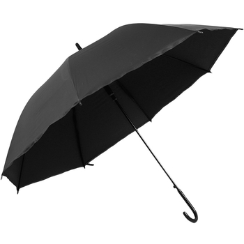 Umbrelă cu mâner lung, țesătură din plastic, 8 spițe din oțel, deschidere manuală, logo imprimat