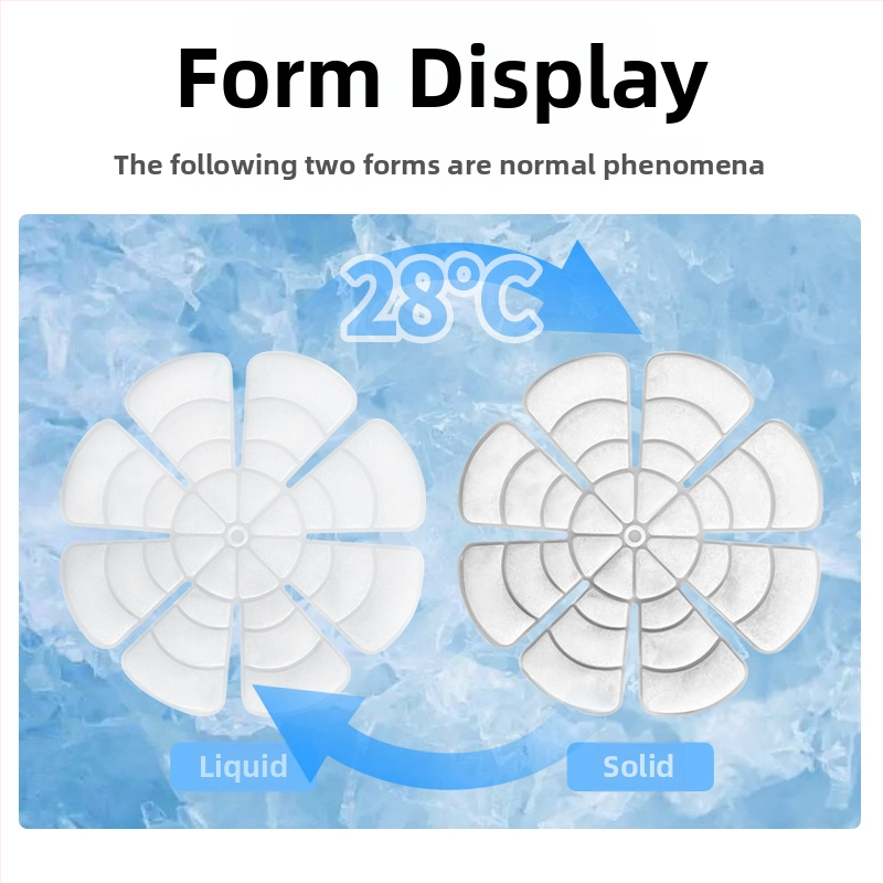 Klobúkový štýlový ľadový vankúš na hlavu, TPU látka, PCM výplň, hmotnosť 100, chladiaci účinok a prevencia úpalov