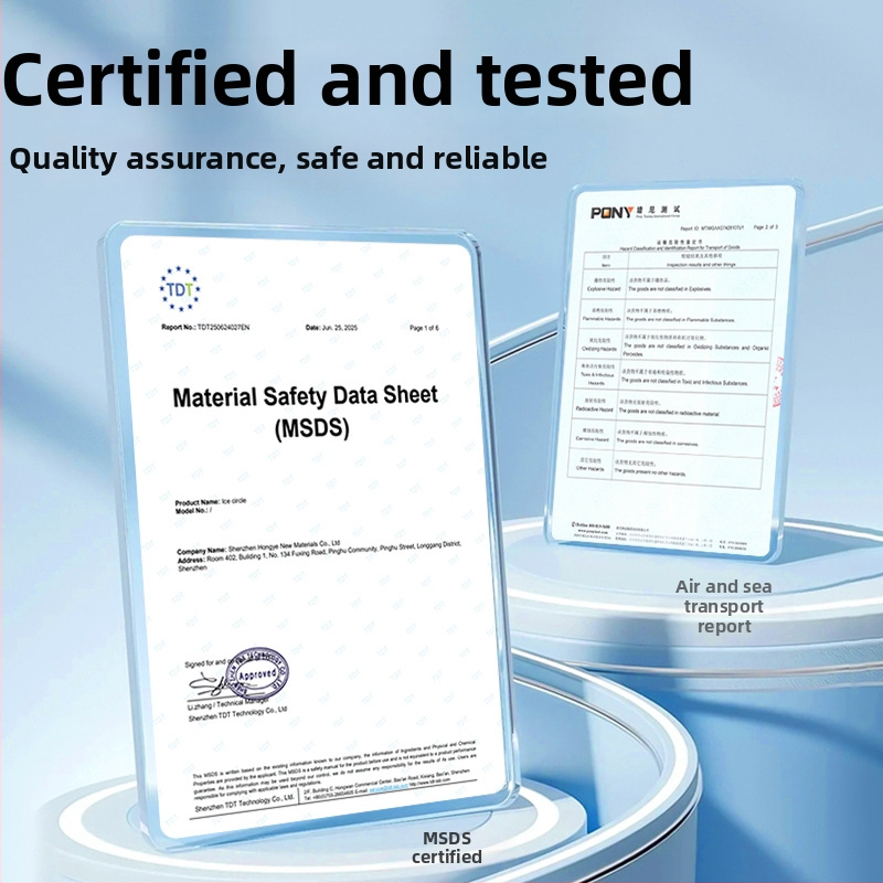 Klobúkový štýlový ľadový vankúš na hlavu, TPU látka, PCM výplň, hmotnosť 100, chladiaci účinok a prevencia úpalov