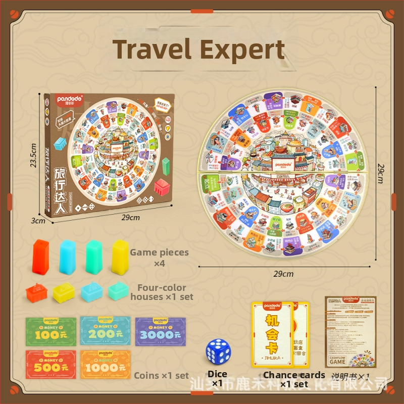 Edukativna igra s kartama o gradskom putovanju za logično razmišljanje, interaktivna za dva igrača, plastična