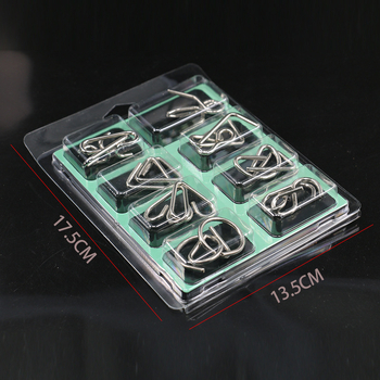 Metalni puzzle s devet prstenova za otključavanje — Marka: Double Edge; Dobna skupina: 15–35 godina; Materijal: Metal