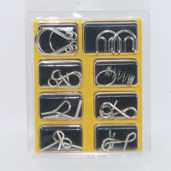 Metalni puzzle s devet prstenova za otključavanje — Marka: Double Edge; Dobna skupina: 15–35 godina; Materijal: Metal