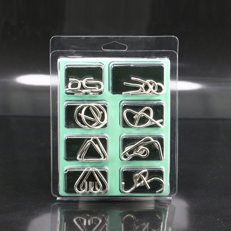 Metalni puzzle s devet prstenova za otključavanje — Marka: Double Edge; Dobna skupina: 15–35 godina; Materijal: Metal