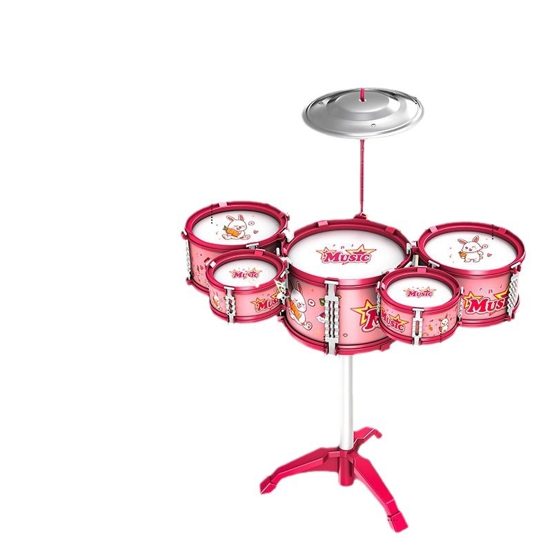 Dječji bubnjarski komplet, plastični, za djecu 4–6 godina, unisex, zapadni udarni instrumenti