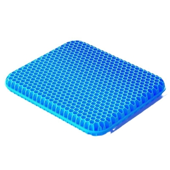 Гел седалкова подложка за офис стол – охлаждане и облекчаване на болката при дълго седене, PVC покритие, водно пълнеж, тегло 500 g, прост стил