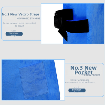 Охлаждаща жилетка с ледена подложка (ПВА плат; вода пълнител; тегло 270 г; предотвратяване на топлинен удар и охлаждане)