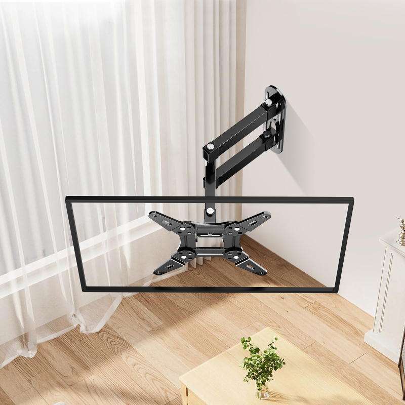 Teleskopски rotirajući zidni nosač za TV, hladno valjani čelik, podržava 1-19 kg