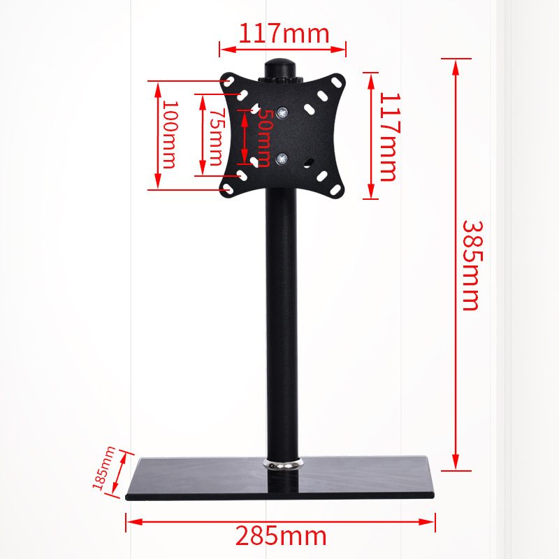 Rotirajući držač monitora za jedan monitor; Model: Display base; Materijal: nehrđajući čelik i staklena ploča; Težina: 3 kg; Marka: Cheng Run
