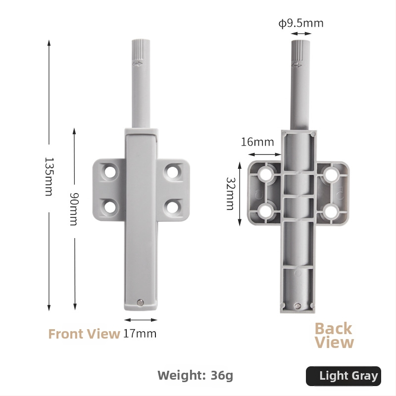 Σκληρός μηχανισμός επαναφοράς πόρτας ντουλάπας – πλαστική κατασκευή; μάρκα Turuibao; μοντέλο Large elastic Press; κατάλληλο για πόρτες, ντουλάπες και έπιπλα; στυλ μοντέρνο απλό