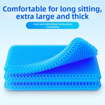 Chladiaca podložka s gélom a vzorom včelích buniek, PVC materiál, vhodná do kancelárie a auta