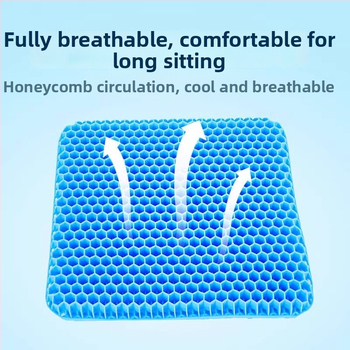 Chladiaca podložka s gélom a vzorom včelích buniek, PVC materiál, vhodná do kancelárie a auta