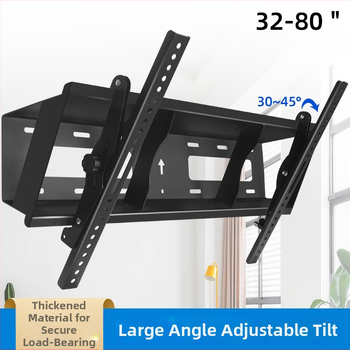 Nástenný držiak na televízor s 45° sklonom, model t400, z ocele za studena valcovanej, hmotnosť 6 kg