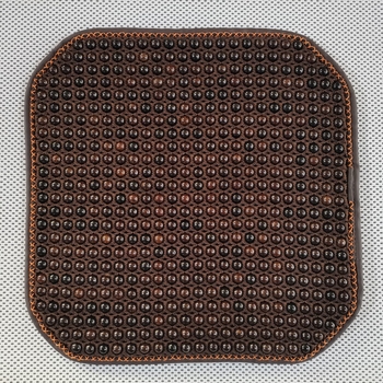 Τετράγωνη μοκέτα Bodhi με διαπερατό διχτυωτό ύφασμα, αντιολισθητική βάση, δροσερή μαξιλαρίτσα με ξύλινες χάντρες – Gantry