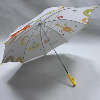 Ομπρέλα για παιδιά με μακριά λαβή – καρτούν σχέδιο, χειροκίνητο άνοιγμα και κλείσιμο, 8 βέργες από ίνα, ύφασμα 190T, λαβή από πλαστικό