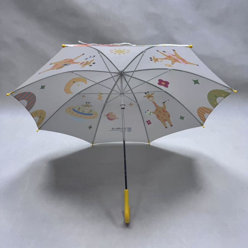 Ομπρέλα για παιδιά με μακριά λαβή – καρτούν σχέδιο, χειροκίνητο άνοιγμα και κλείσιμο, 8 βέργες από ίνα, ύφασμα 190T, λαβή από πλαστικό