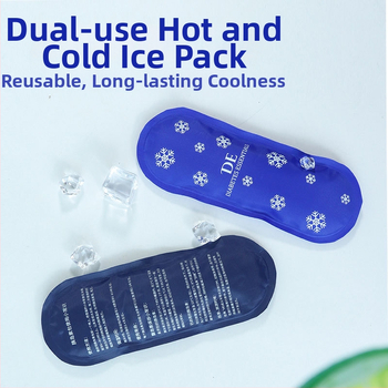 Мини гел лед пакет за лице, чело и колена — многоразово използваем охлаждащ и горещ компрес, полиестерна тъкан, пълнител CMC, тегло 100 g, код BD100-230907, персонализируемо