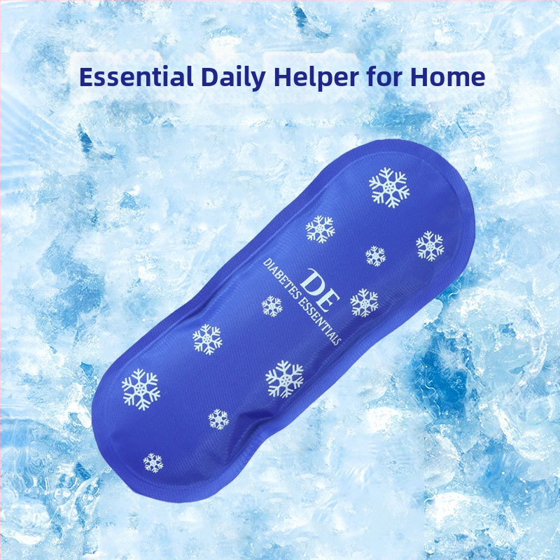 Мини гел лед пакет за лице, чело и колена — многоразово използваем охлаждащ и горещ компрес, полиестерна тъкан, пълнител CMC, тегло 100 g, код BD100-230907, персонализируемо