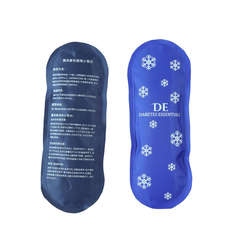 Мини гел лед пакет за лице, чело и колена — многоразово използваем охлаждащ и горещ компрес, полиестерна тъкан, пълнител CMC, тегло 100 g, код BD100-230907, персонализируемо