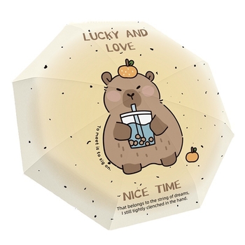 Suncani kišobran s 12 rebara i dugom drškom, UPF50+ zaštita, poliester tkanina 170T, aluminijski držač