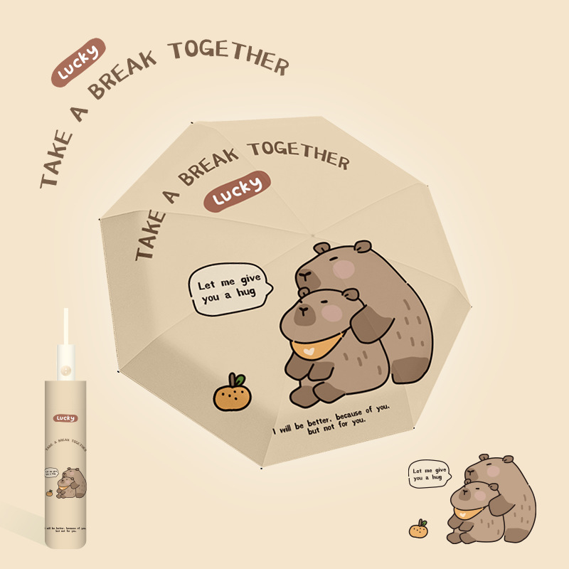 Suncani kišobran s 12 rebara i dugom drškom, UPF50+ zaštita, poliester tkanina 170T, aluminijski držač