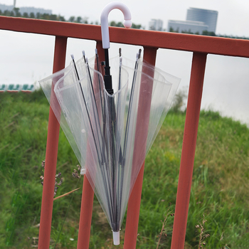 Dječji prozračni kišobran s 8 rebara od vlaknastog materijala, poluautomatsko otvaranje, željezna osovina, mogućnost tiskanja logotipa