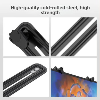 Otáčajúci držiak na monitor WK003, studenoválcovaná oceľ, 5 kg, zadný VESA adaptér