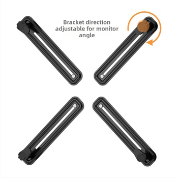 Otáčajúci držiak na monitor WK003, studenoválcovaná oceľ, 5 kg, zadný VESA adaptér