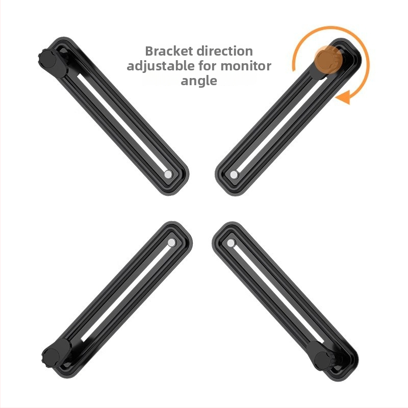 Otáčajúci držiak na monitor WK003, studenoválcovaná oceľ, 5 kg, zadný VESA adaptér